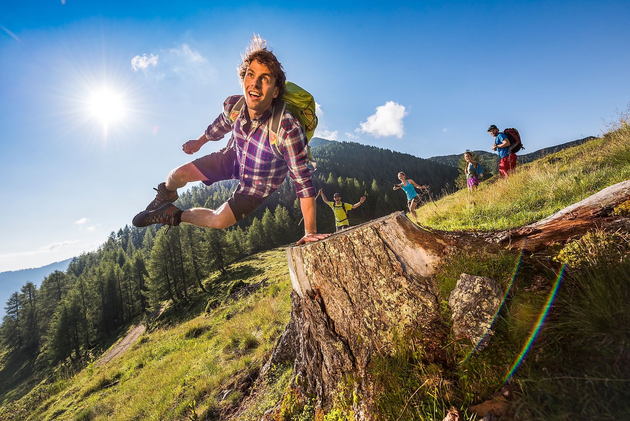 <p>Lebensfreude pur - die Bergluft beim Urlaub in Flachau genießen</p>