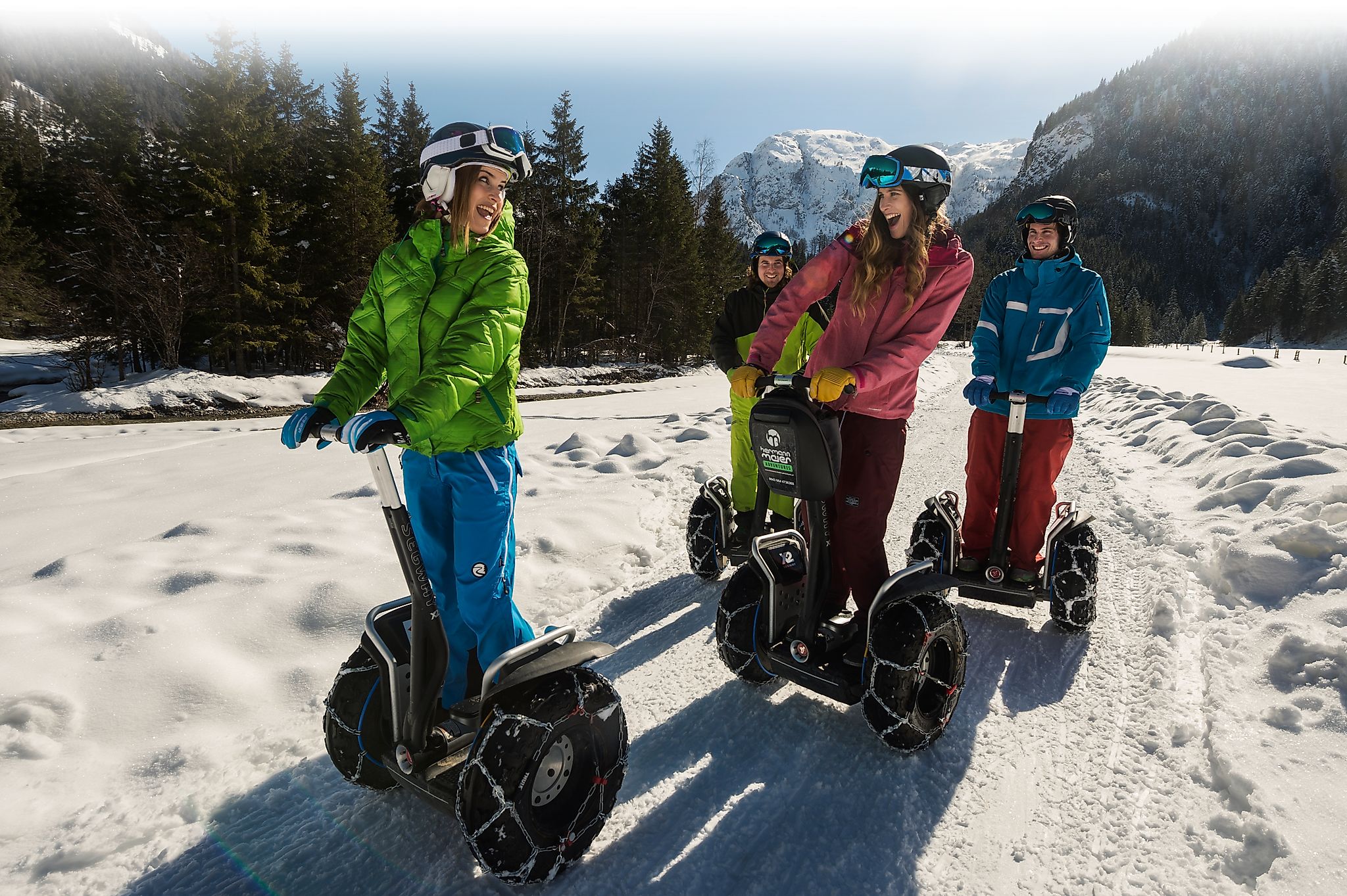<p>With the Segway through the beautiful white winter landscape of the Flachau valley, it' a real highlight</p>