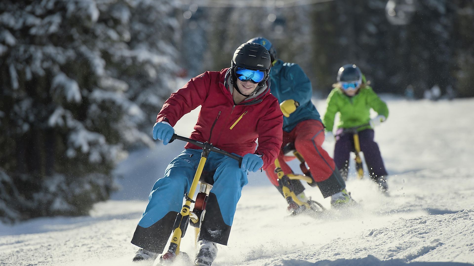 Action und Spaß im Schnee - Snowbiken und Ski-Doo-Fahren sind leichter als  gedacht